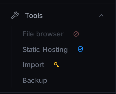 The sidebar with the file browser closed, its mark greyed